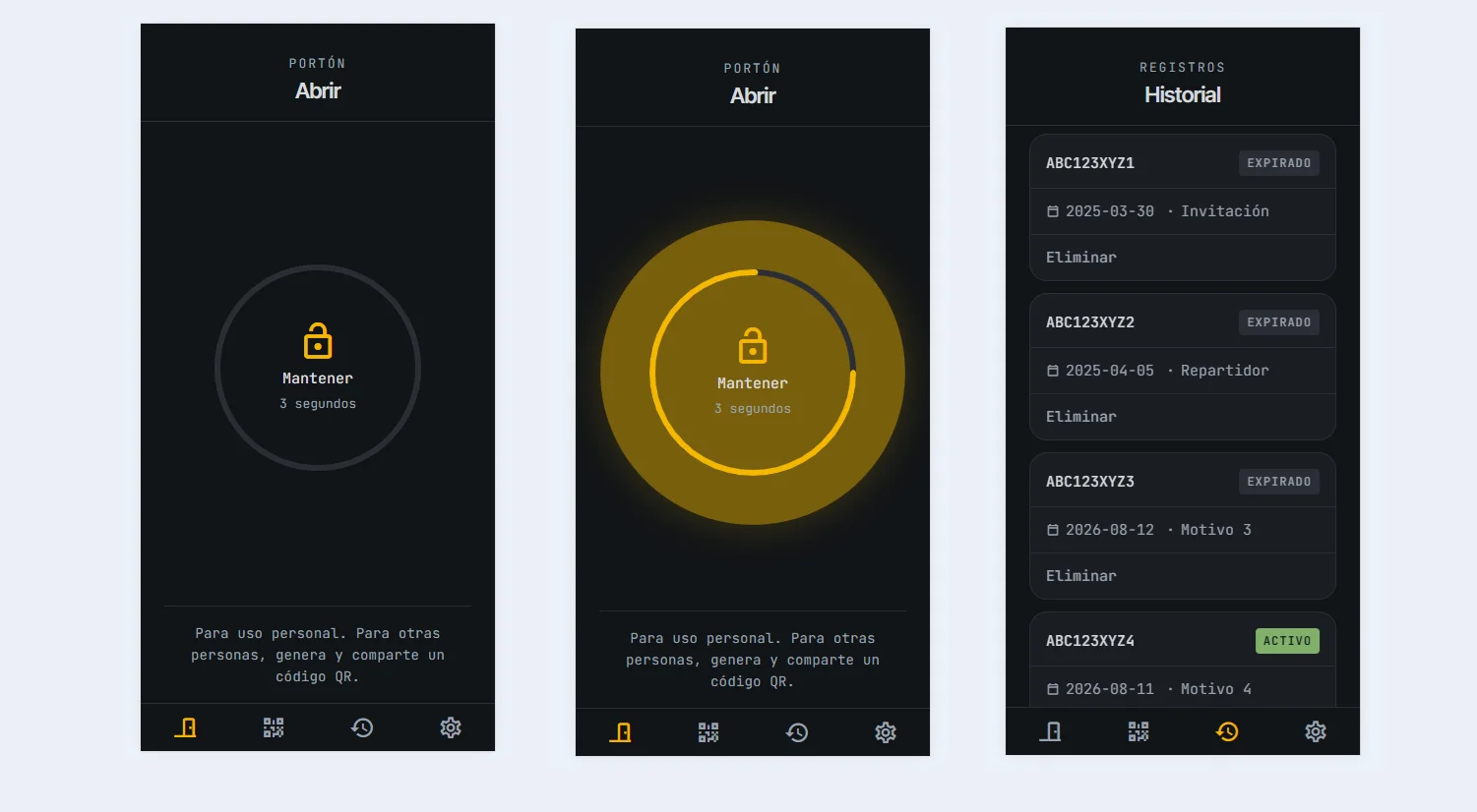 QRportonApp — Control de Acceso Residencial por QR — Vista Previa 1